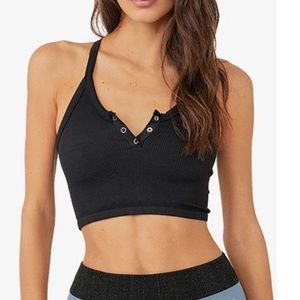 NWOT, Free People Bralette, black, size medium